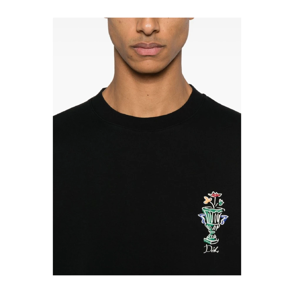 Drole de Monsieur Stijlvol T-shirt Vaas Black Heren