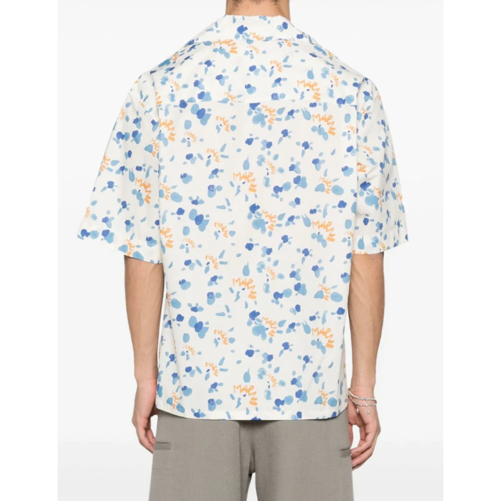 Marni Gestippelde Lily White Shirt White Heren
