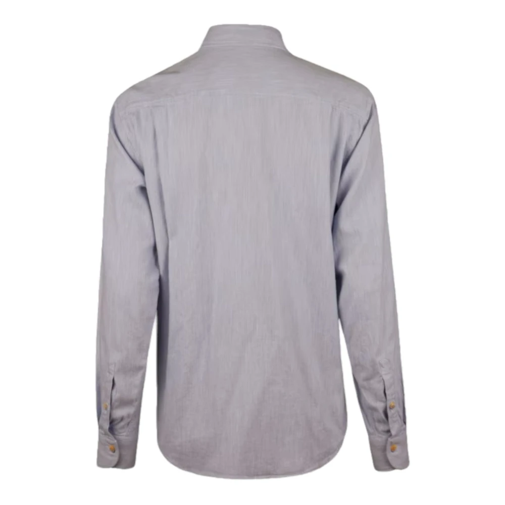 Stenströms Blauw Flanellen Overhemd Oversized Fit Blue Heren