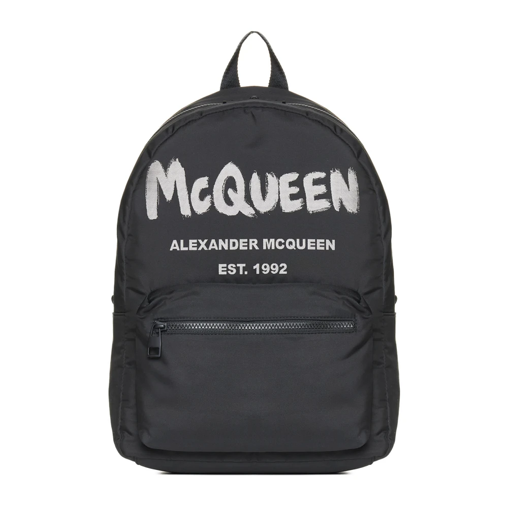 Alexander mcqueen Zwarte tassen voor stijlvolle gelegenheden Black Heren