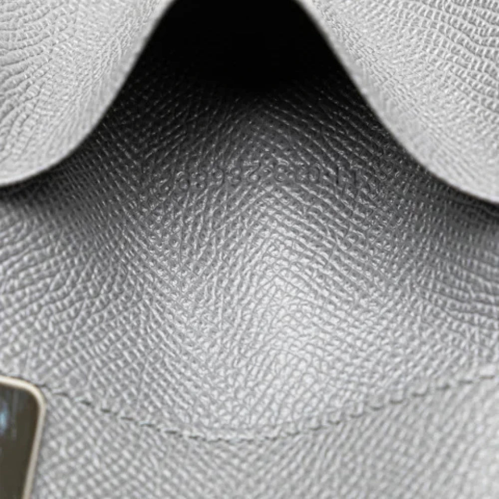 Bvlgari Vintage Pre-owned Leather wallets Gray Dames