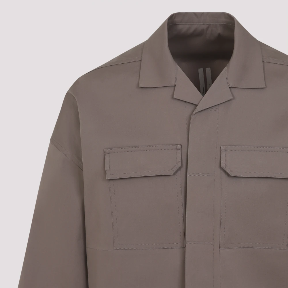 Rick Owens Dust Magnum Tommy Shirt Gray Heren