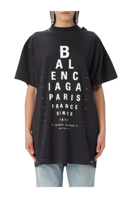 Multifärgad Eye Chart Grafisk Tee