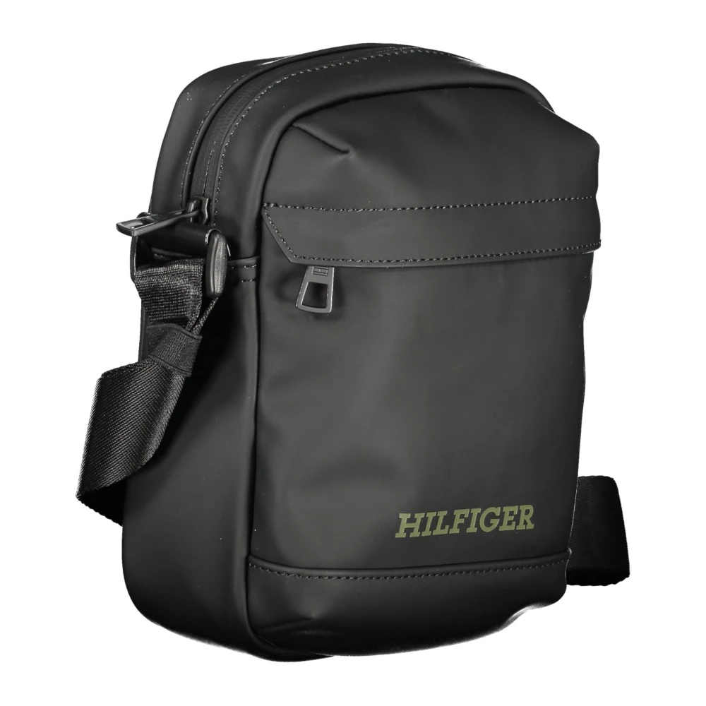 Tommy Hilfiger Zwarte Heren Schoudertas met Rits Black Heren