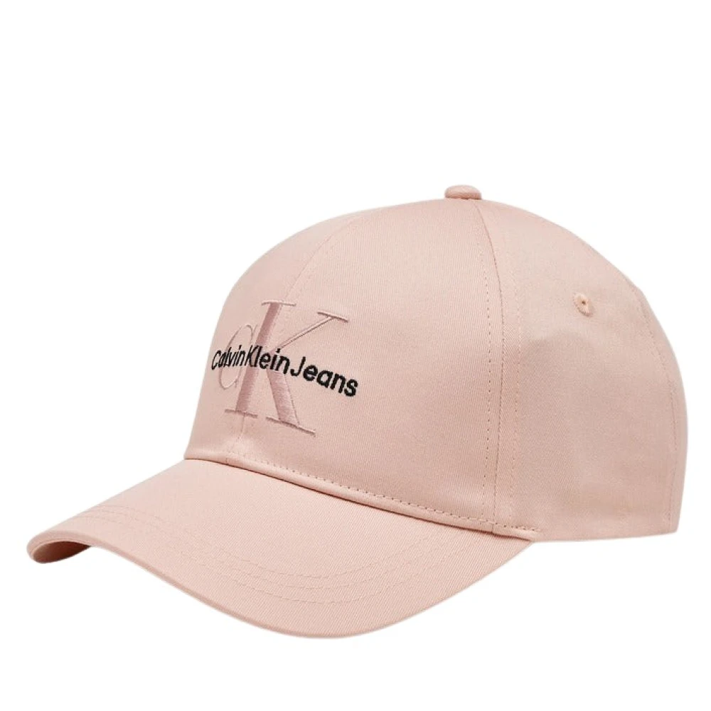 Calvin Klein Geborduurde katoenen logocap Rozen Pink Dames