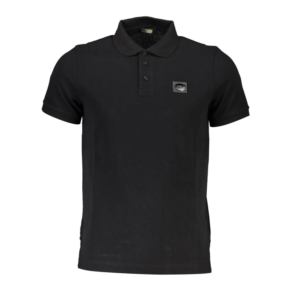 Cavalli Class Men's Black Short Sleeve Polo Shirt