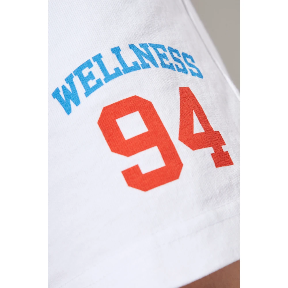 Sporty & Rich Katoenen shorts White Unisex