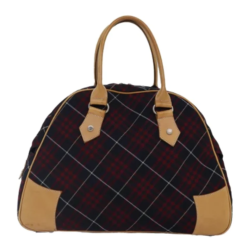Burberry Vintage Pre-owned Fabric travel-bags Red Dames