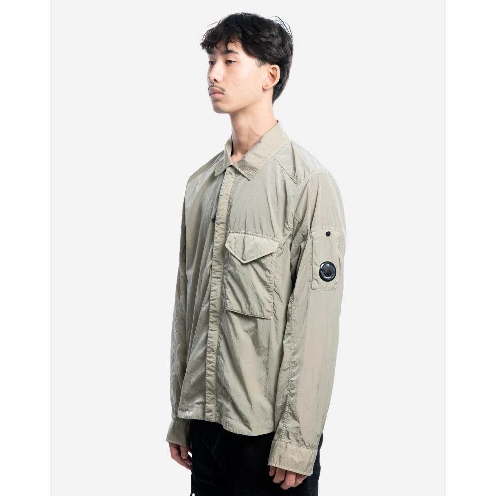C.P. Company Chrome-R Ritssluiting Overshirt Gray Heren