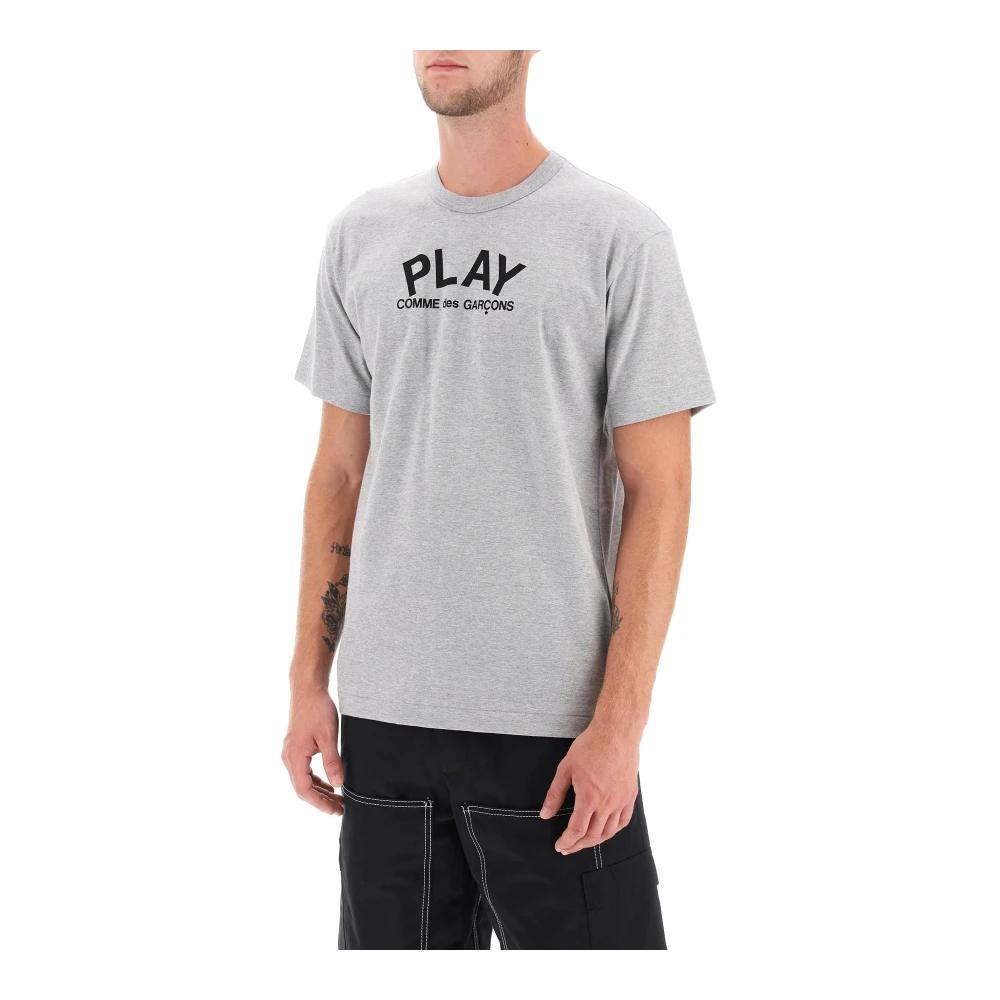 Comme des Garçons Play T-shirt met prints Gray Heren