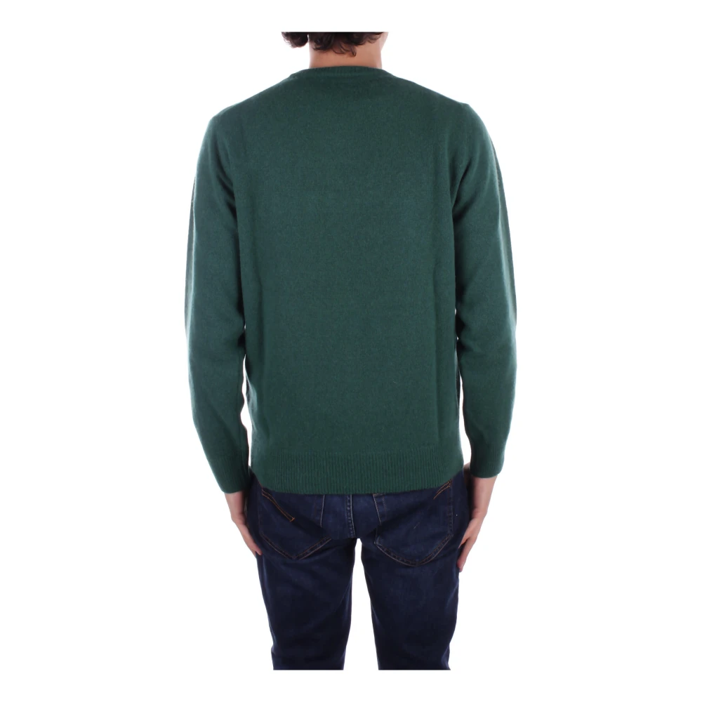 Saint Barth Groene Logo Trui Kasjmier Mix Green Heren