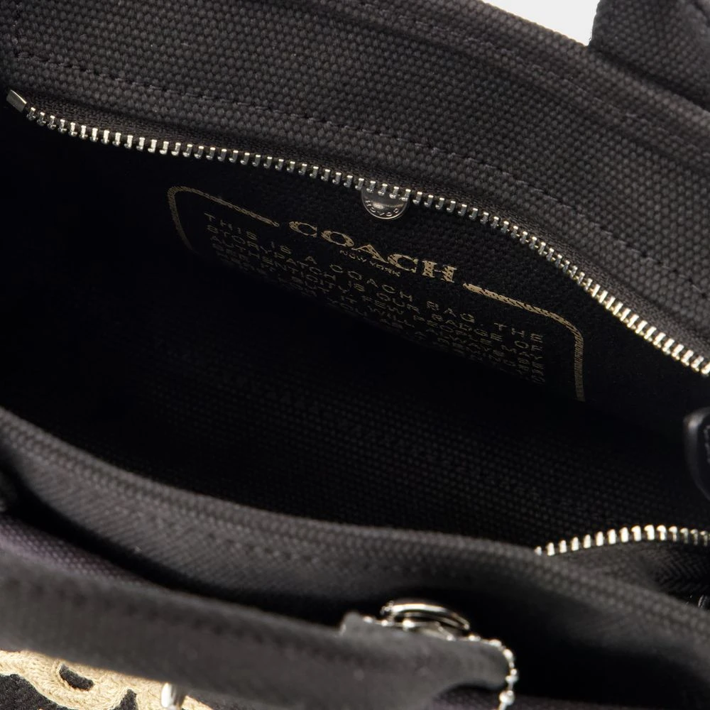 Coach Canvas Crossbody Tas in Zwart Black Dames