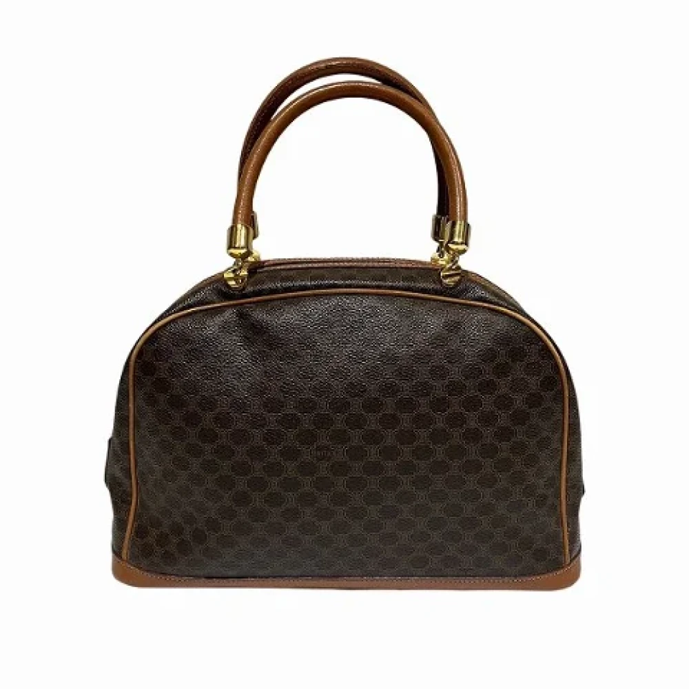 Celine Vintage Pre-owned Canvas handbags Brown Dames