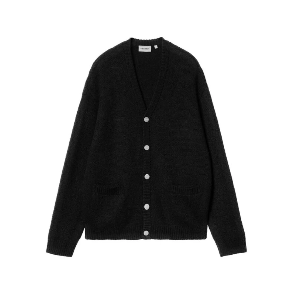 Carhartt WIP Alpaca Nylon Acryl Cardigan Sweater Black Dames