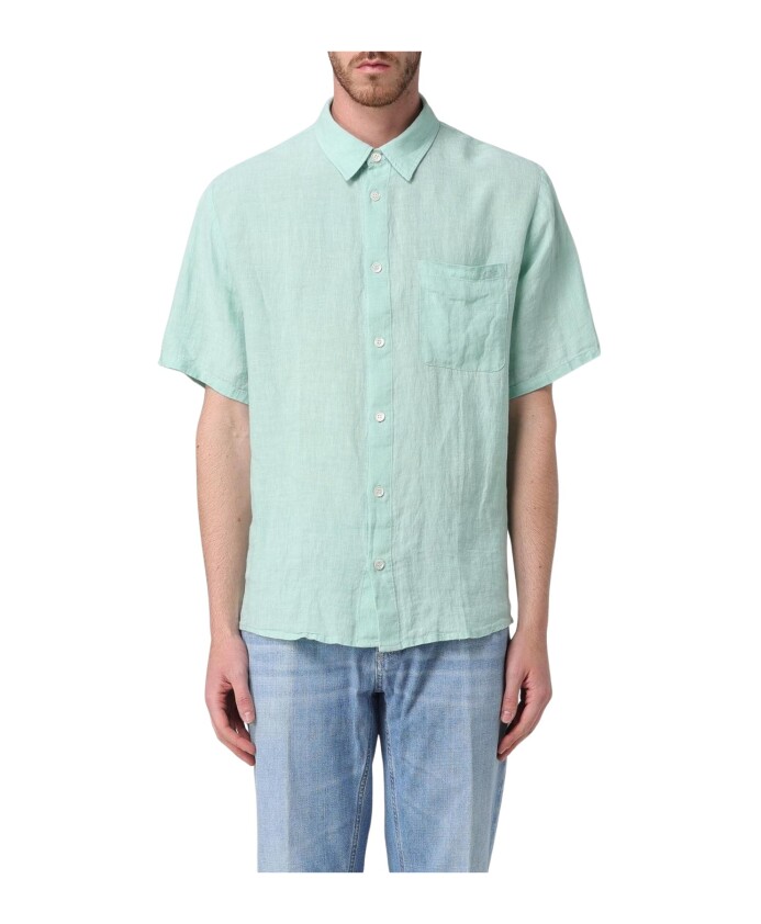 chemise-en-lin-menthe-coupe-decontractee