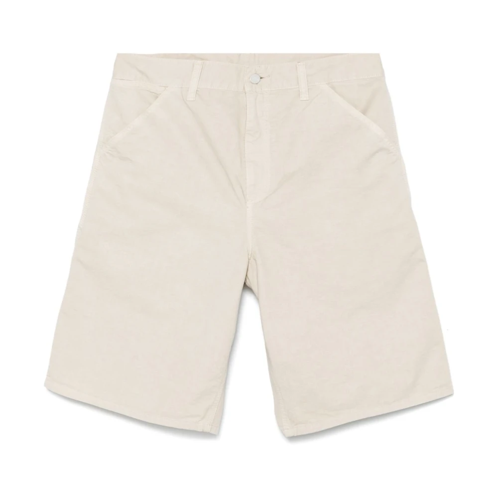 Carhartt Wip Men's Beige Casual Shorts, W29, Shorts With Diagonal Pockets