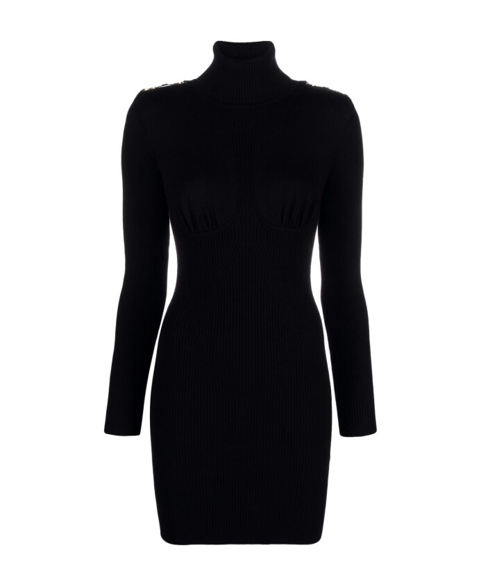 robe-tricot-noire-manches-longues-avec-details-dores
