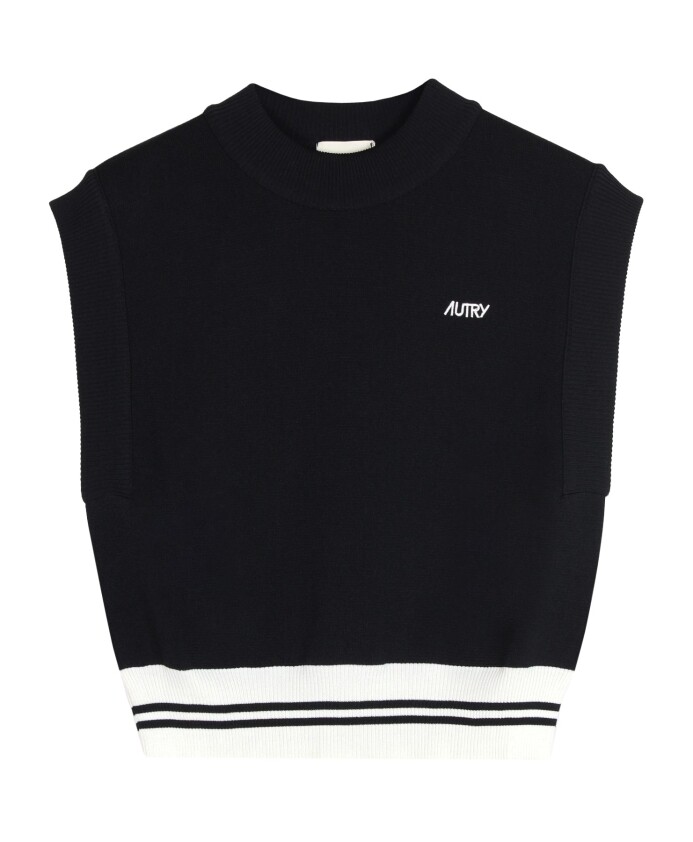 gilet-en-coton-noir-sans-manches