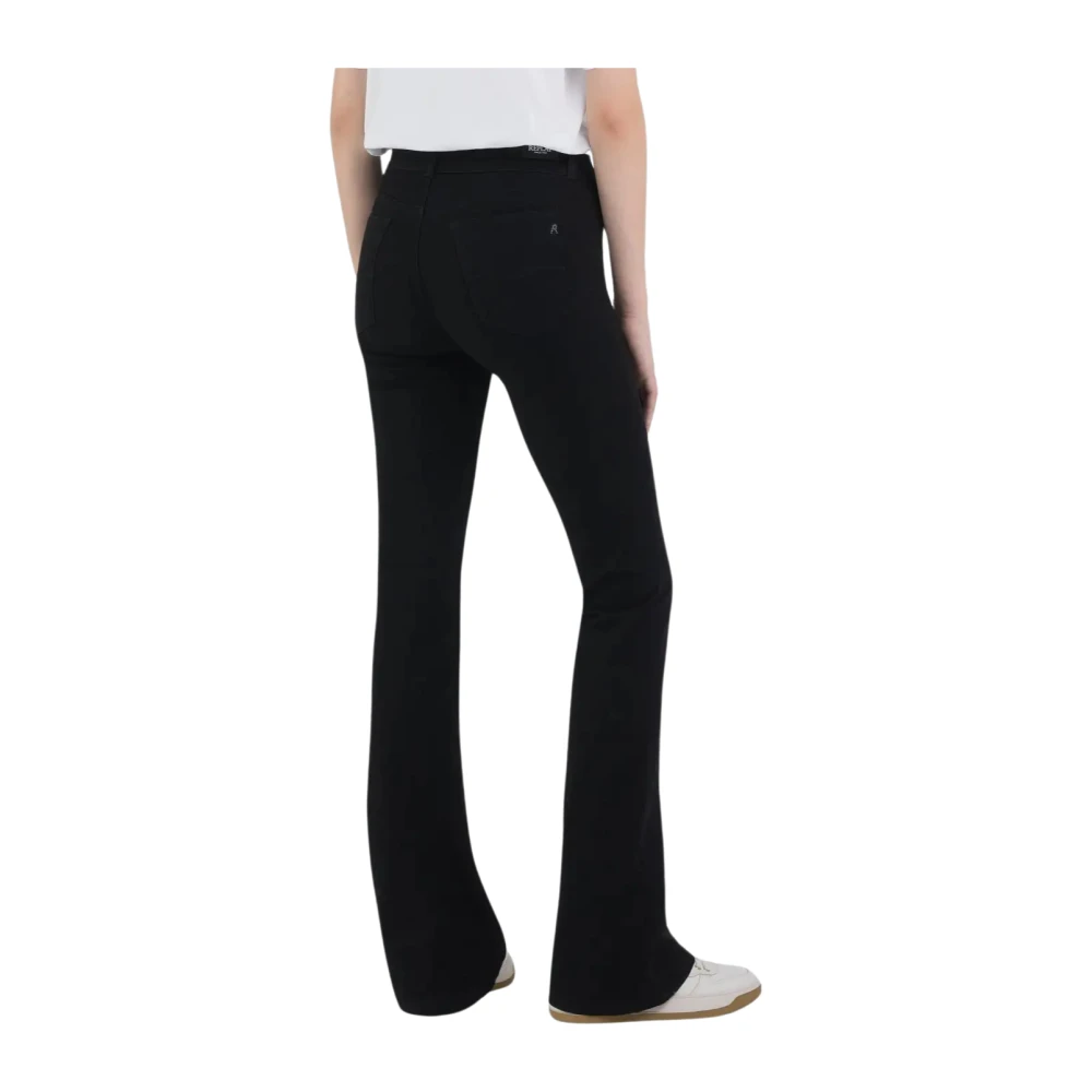 Replay Zwarte Denim Jeans Black Dames