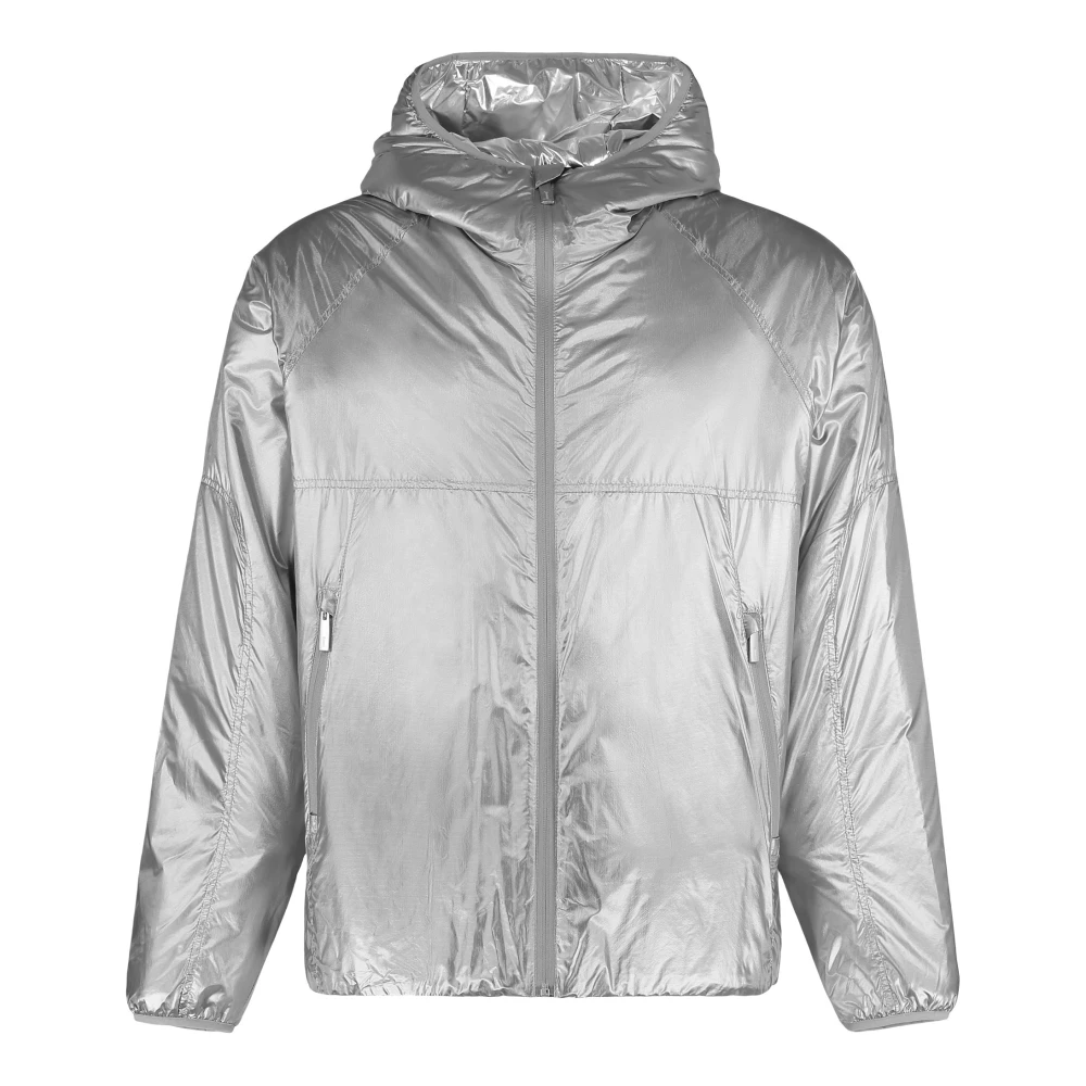 Herno Men's Gray Winter Jackets, L, Laminar Hooded Jacket