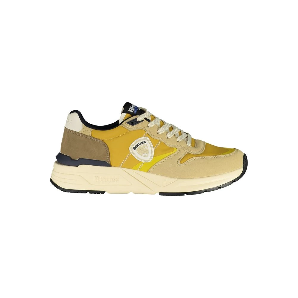 Blauer Men's Beige/Yellow Sneaker With Accents
