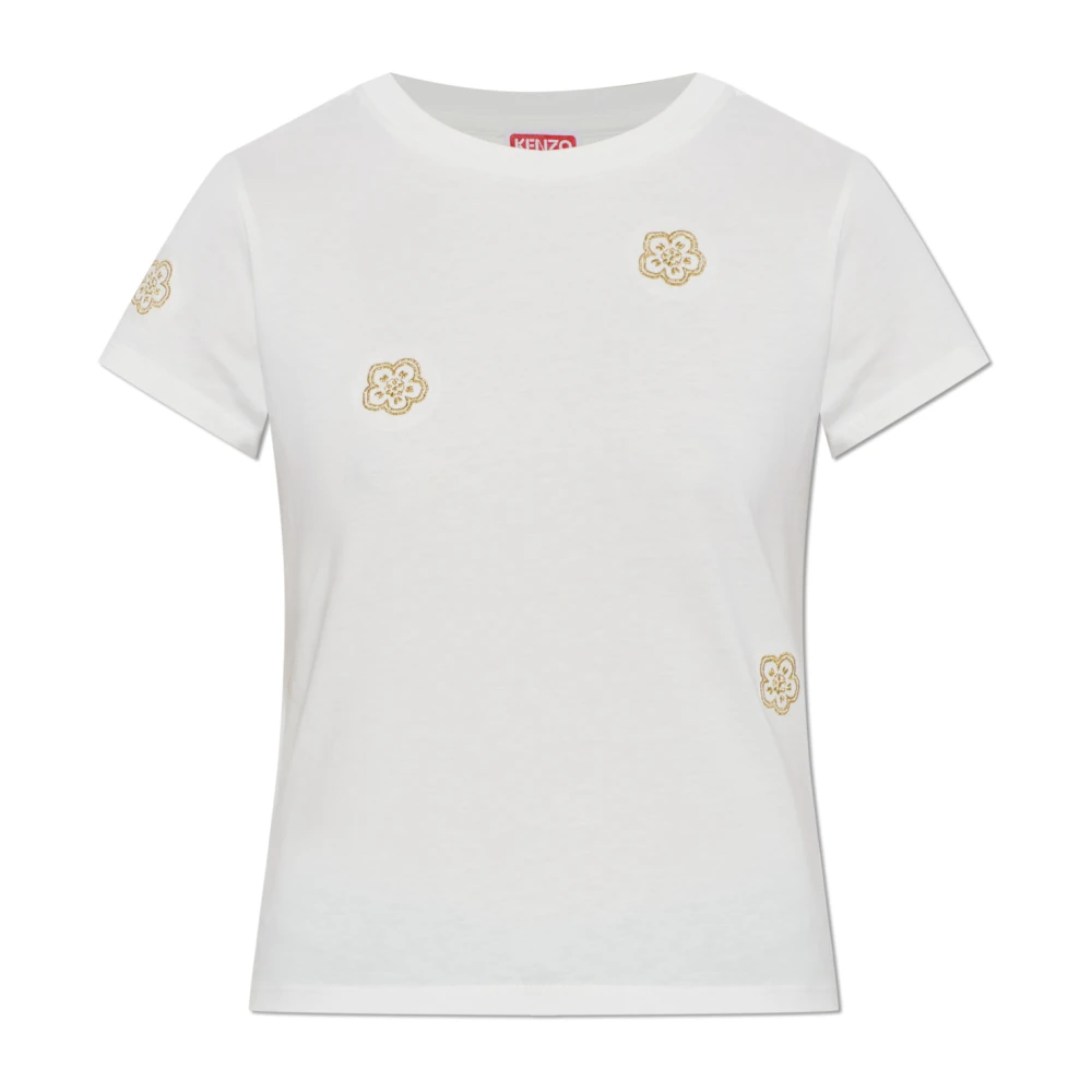 Kenzo Donna Bianco Top, L, New,