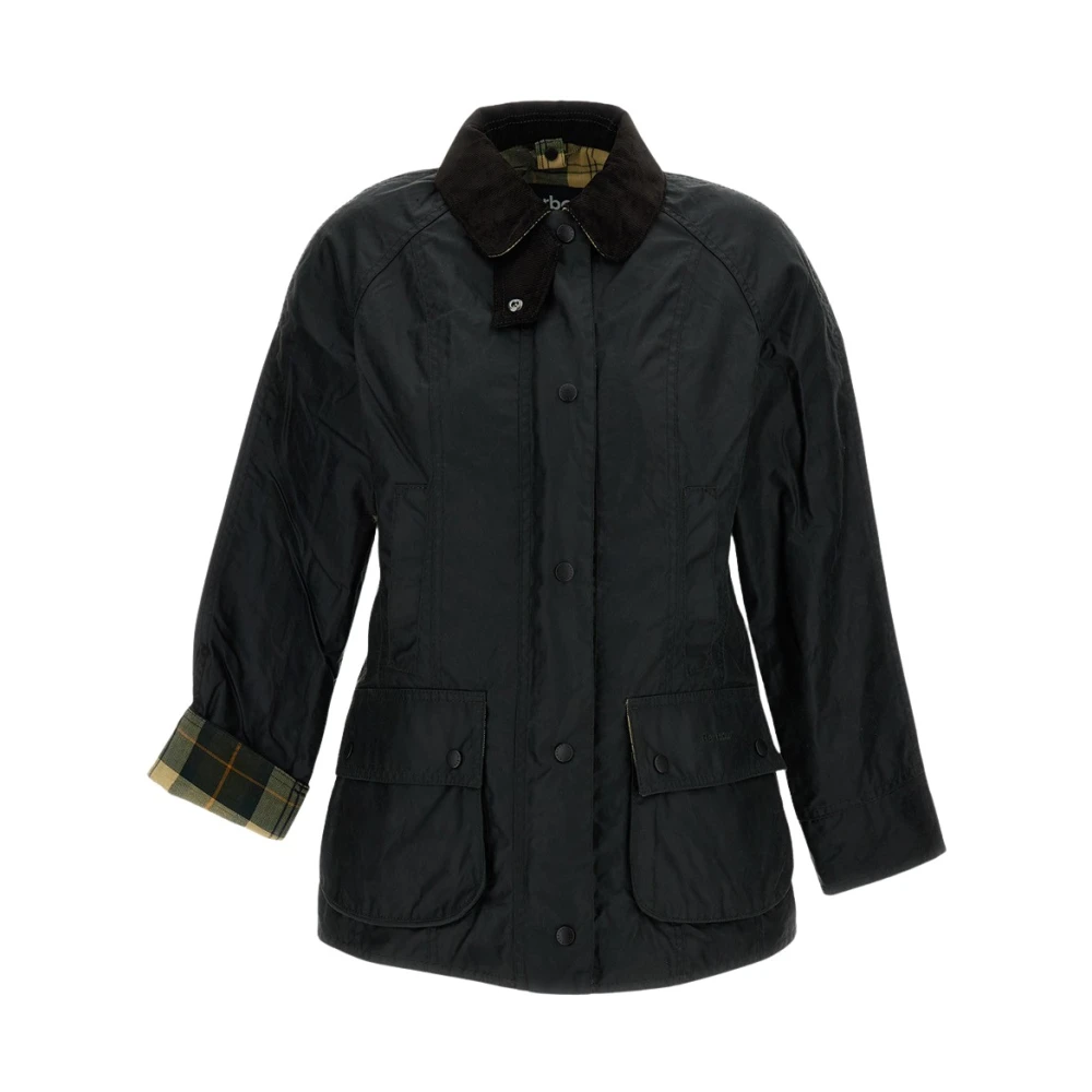 Barbour Beadnell Wax Jacket - Female - Light Jackets - Green - M - Jackets
