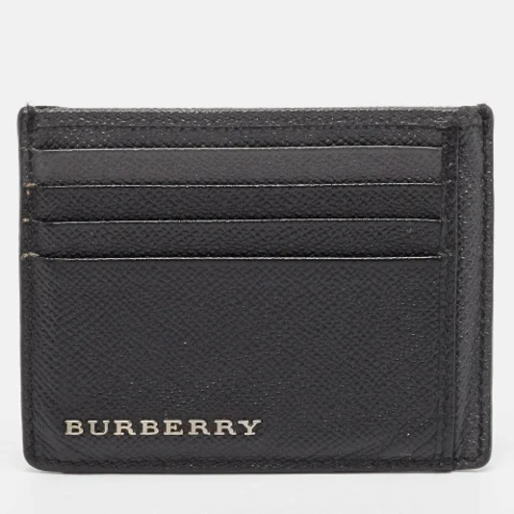 Burberry Vintage Pre-owned Leather wallets Black Heren