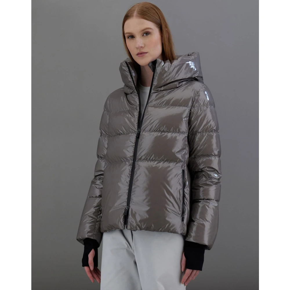 Herno Laminar Glazed Ripstop Jas Gray Dames