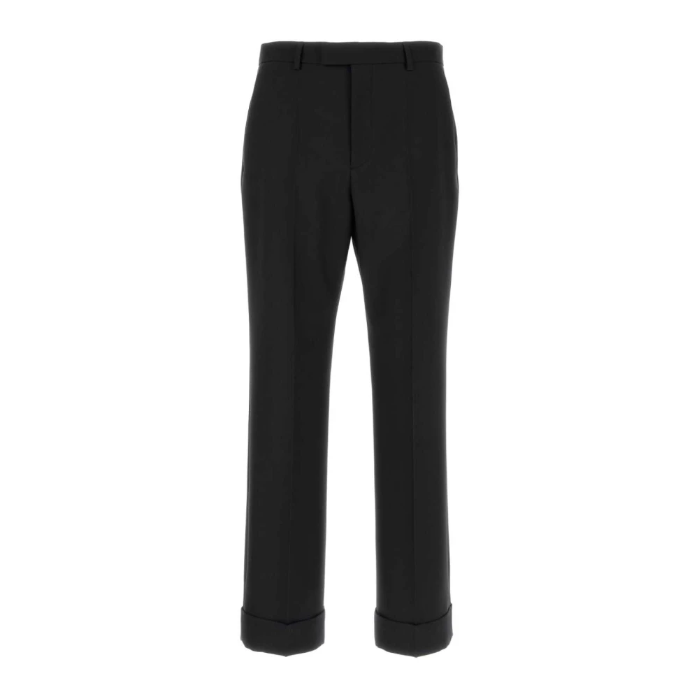 Valentino Garavani Black Pantalone | Vlogo Signatu - Male - Suit Trousers - M - Trousers