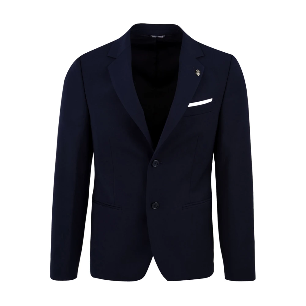 Daniele Alessandrini Blue Pietro Jacket - Male - Blazers - L - Jackets