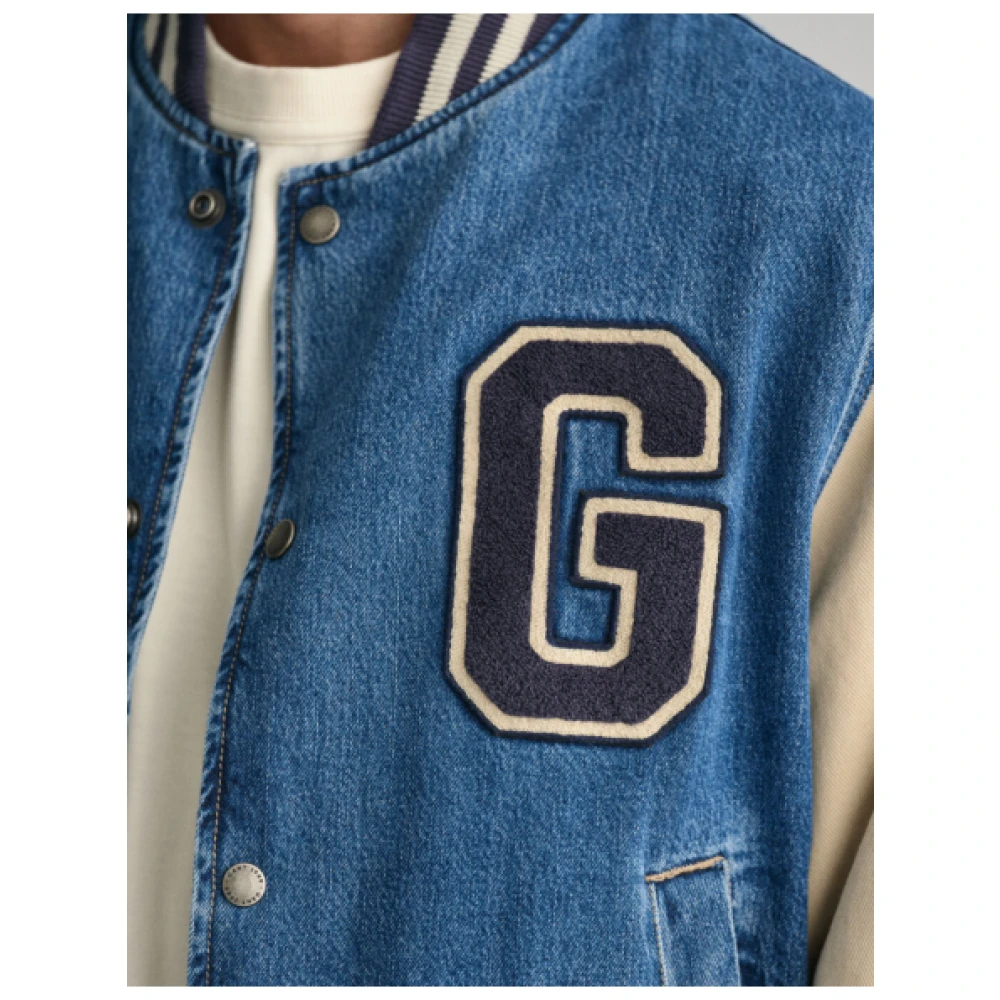 Gant Denim Universiteit Bomberjack Blue Heren
