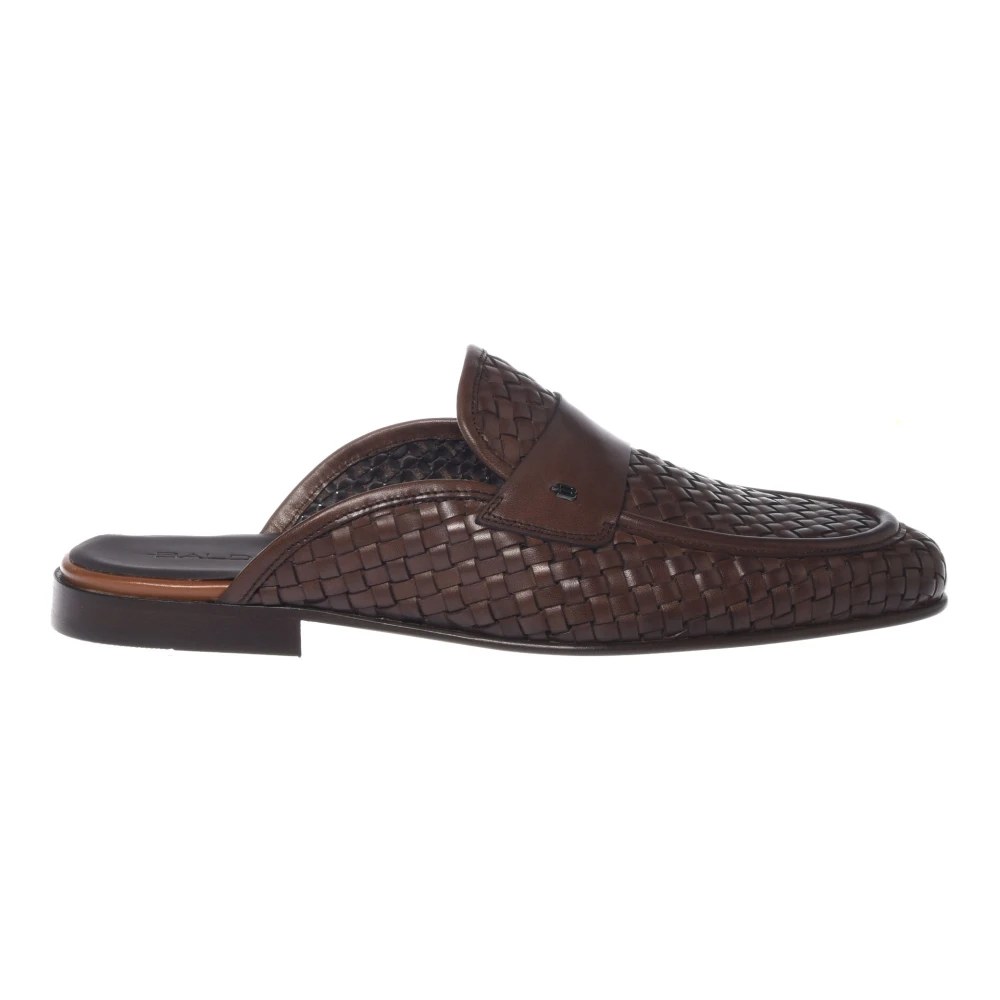Baldinini Mannelijk Bruin Schoenen Heren, 44 Eu, Leer, Gevlochten Leren Klomp