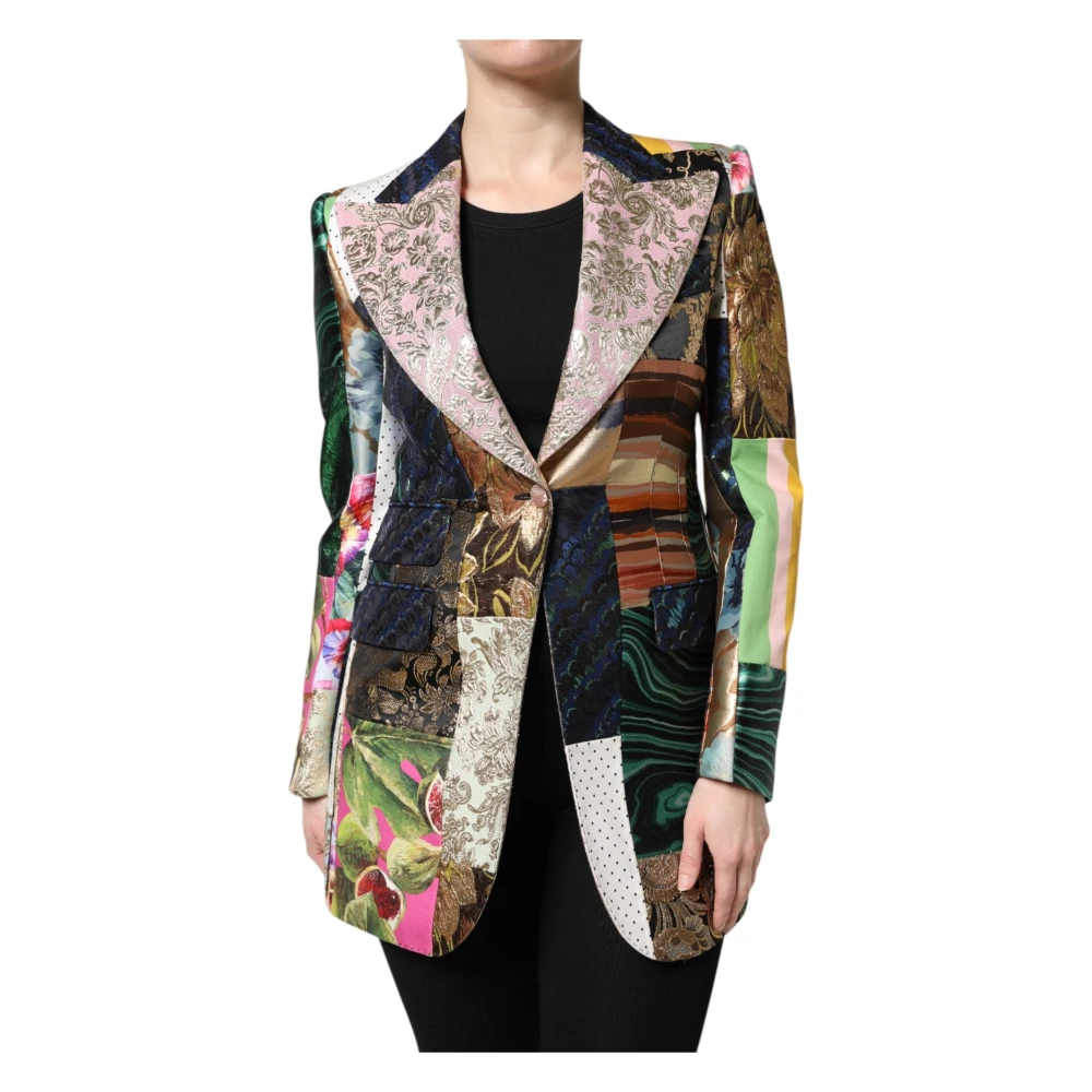 Dolce & Gabbana Damen Multicolor Jacken, Mehrfarbig, Sgröße: