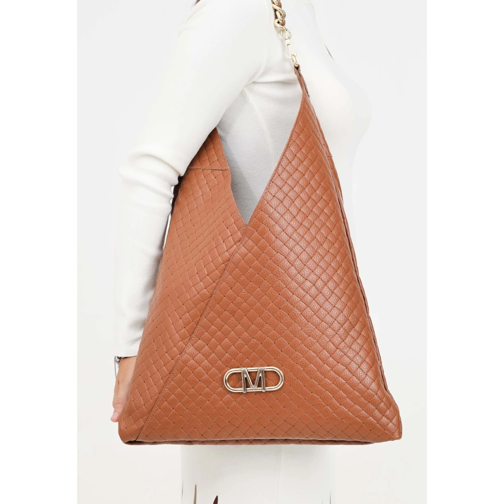 Marc Ellis Bruine leren shopper tas Brown Dames