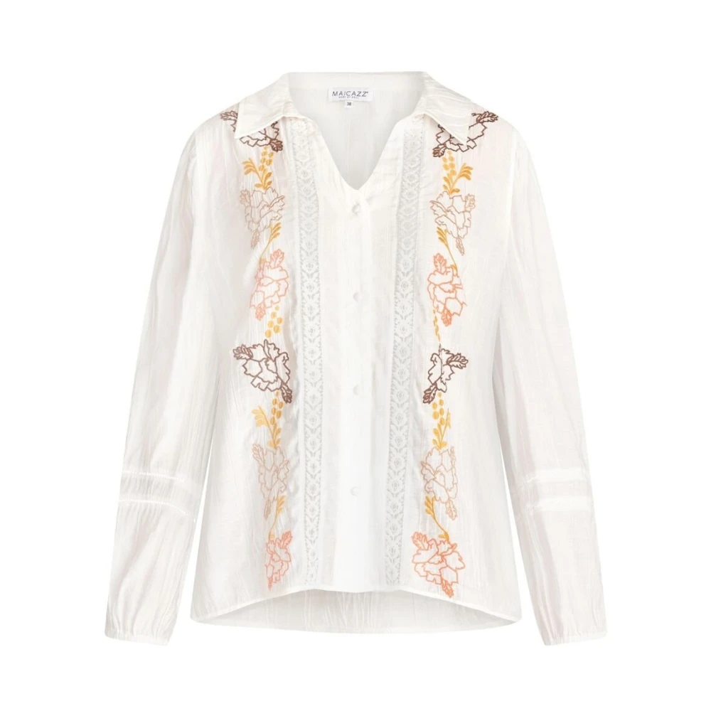 Maicazz Vrouw Wit Tijdloze Off Collectie: Elegant & Veelzijdig