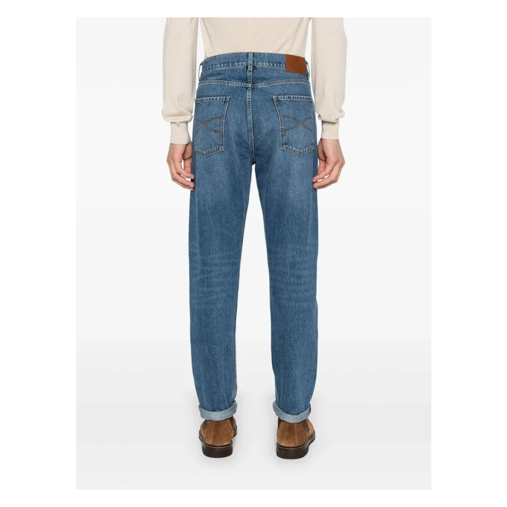 BRUNELLO CUCINELLI Denim Broek Blue Heren
