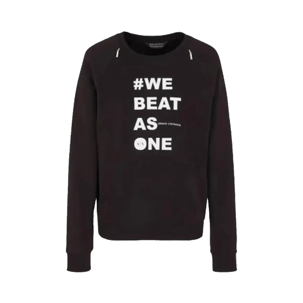 Armani Exchange Damen Schwarz Felpa