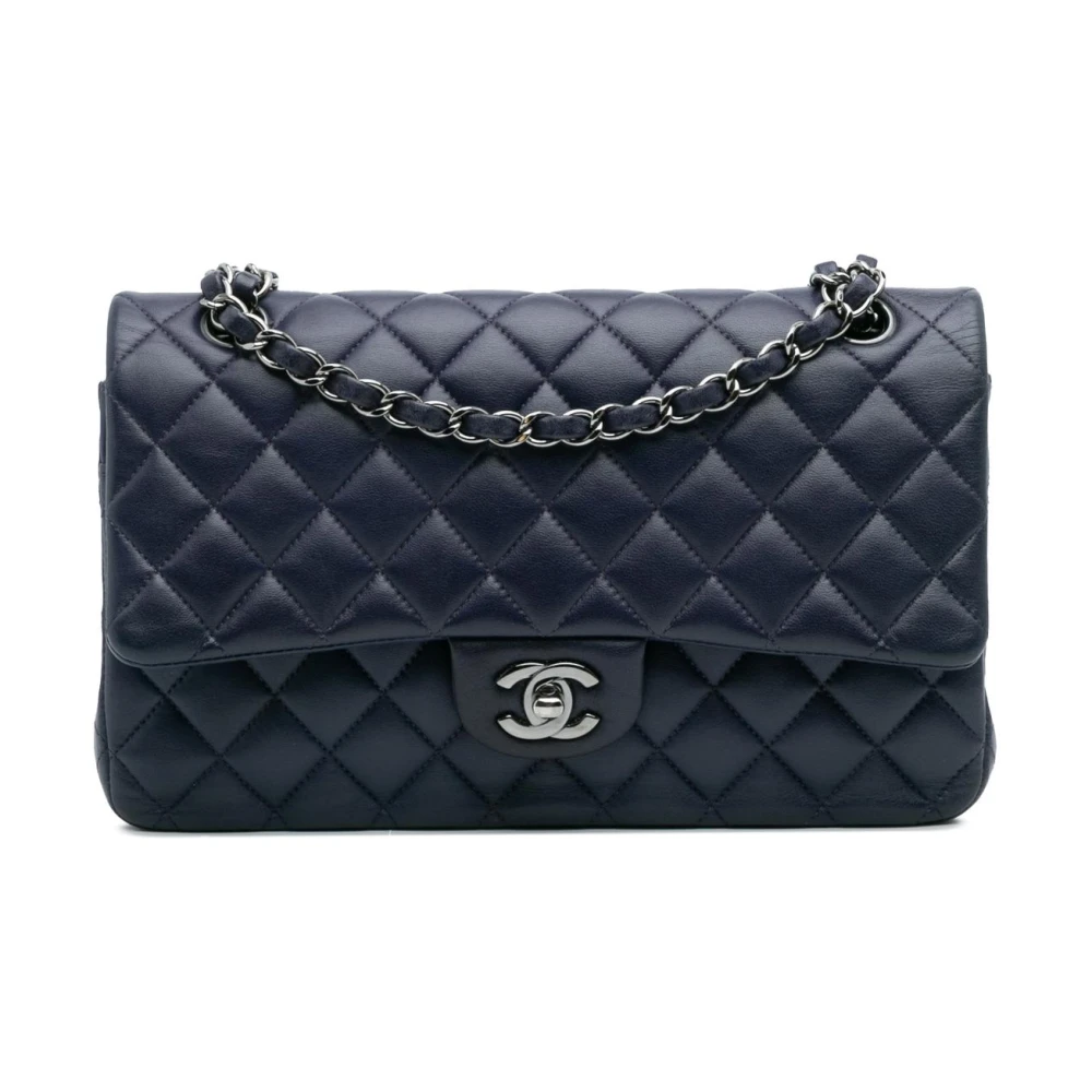 Chanel Vintage Women's Blue Pre-Owned Quilted Flap Bag
