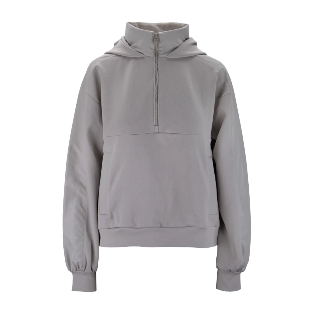 Woolrich Hoodie met rits Gray Dames