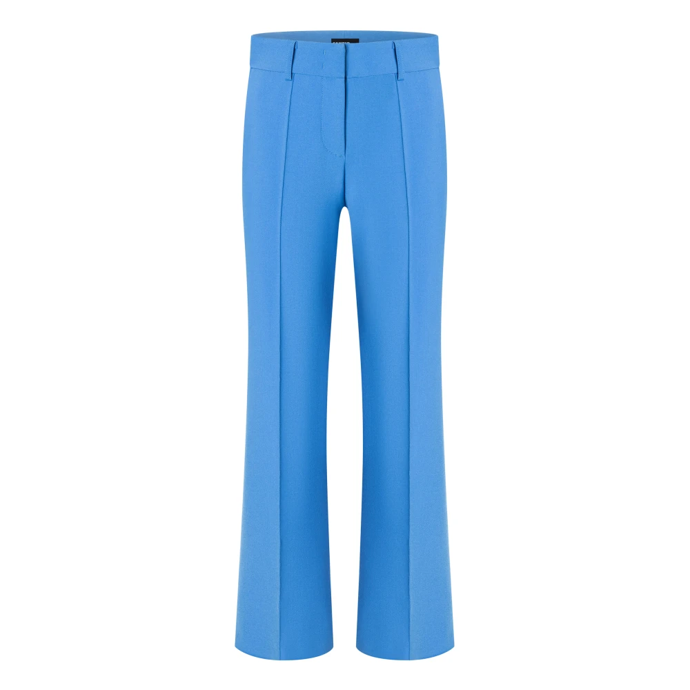 CAMBIO Iris Paarse Broek met Rechte Pijpen Blue Dames