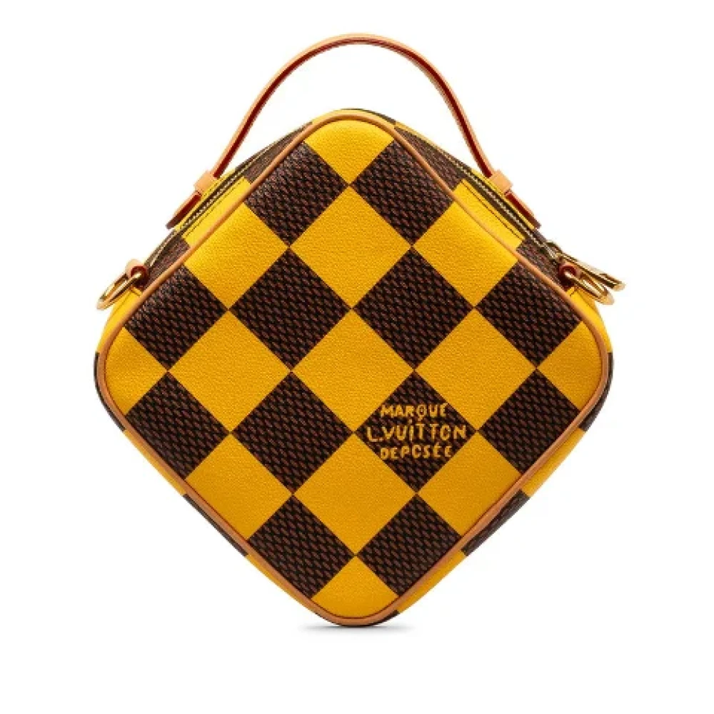Louis Vuitton Vintage Pre-owned Canvas crossbody-bags Yellow Heren