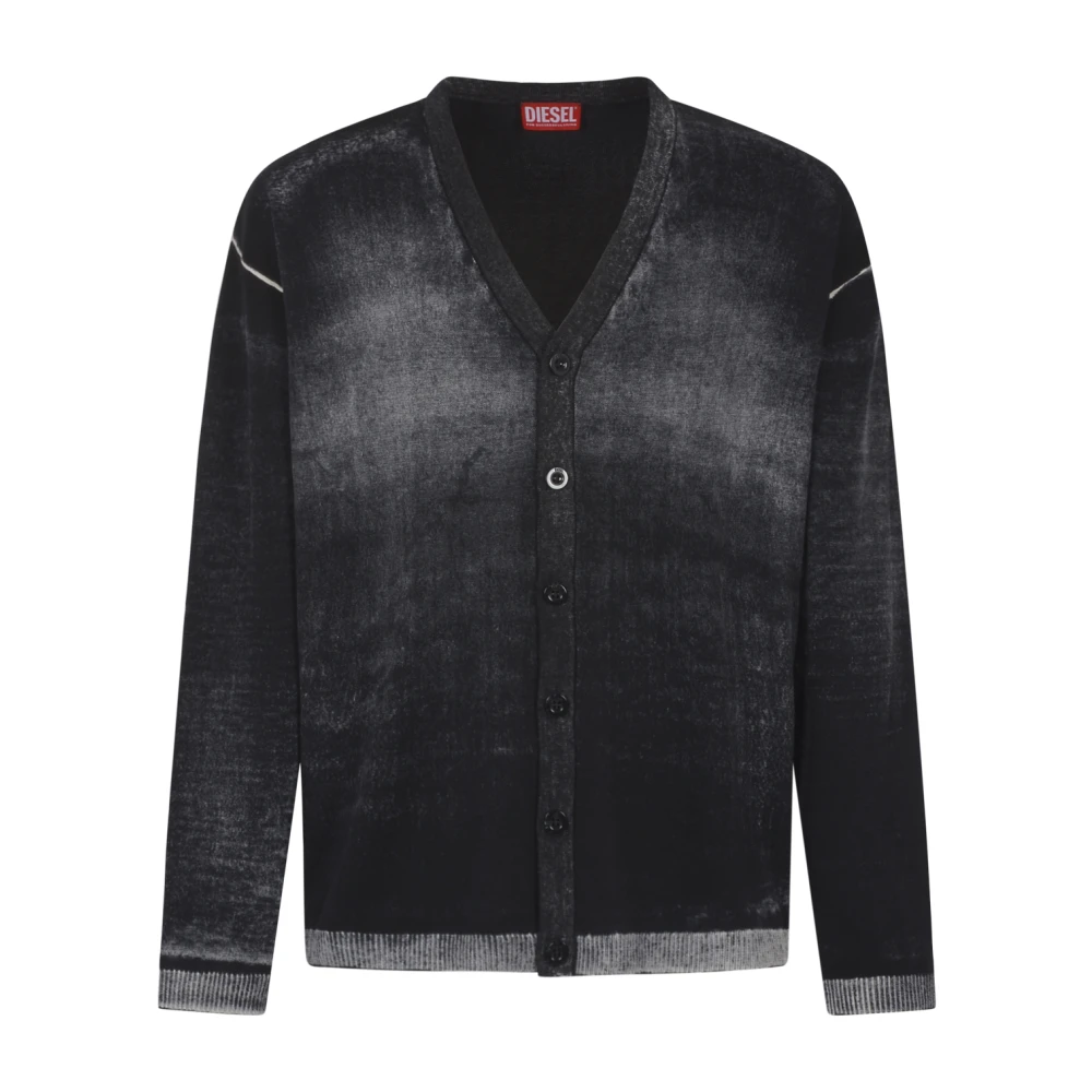 Diesel K-Larence Cardigan Sweater Black Heren