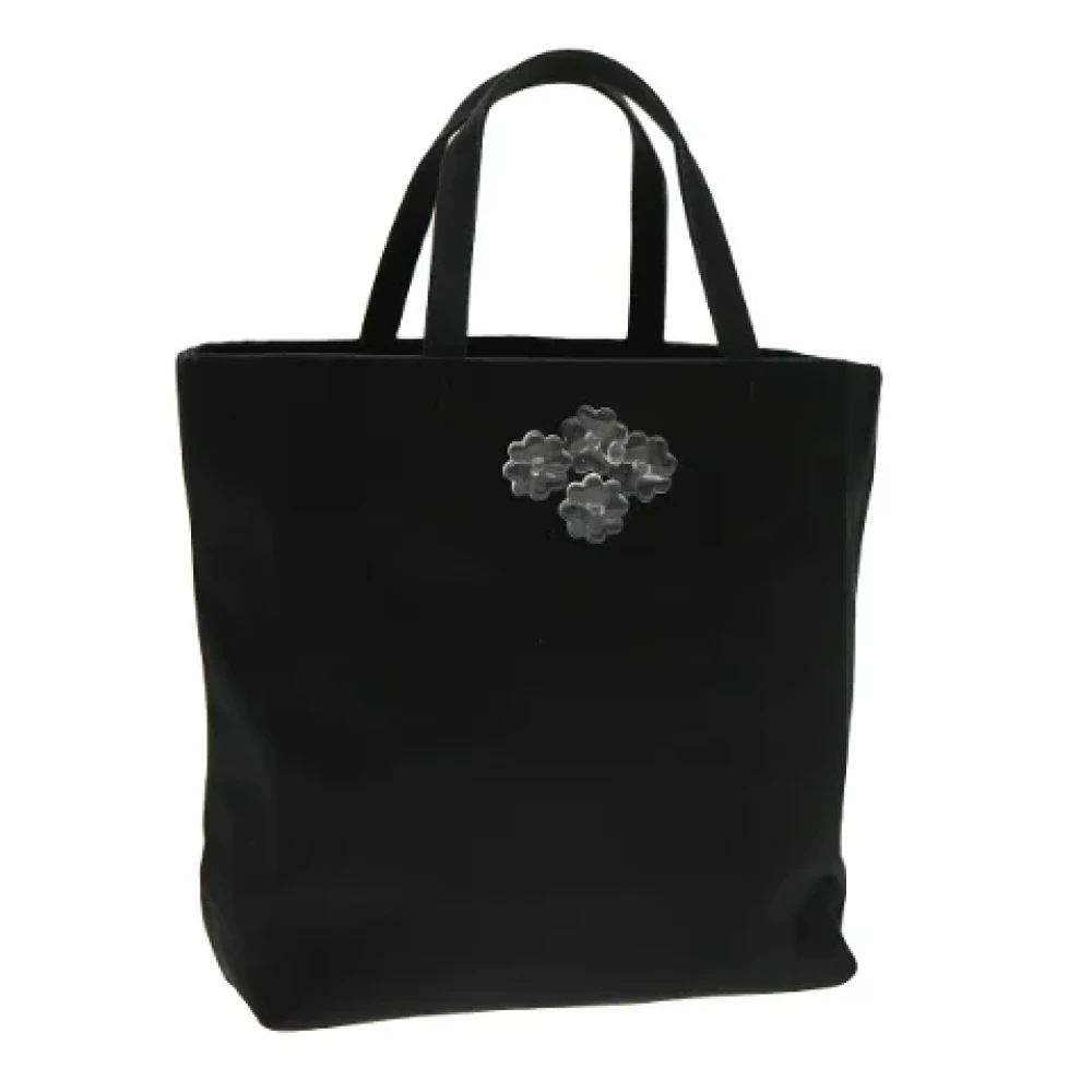 Prada Vintage Pre-owned Satin handbags Black Dames