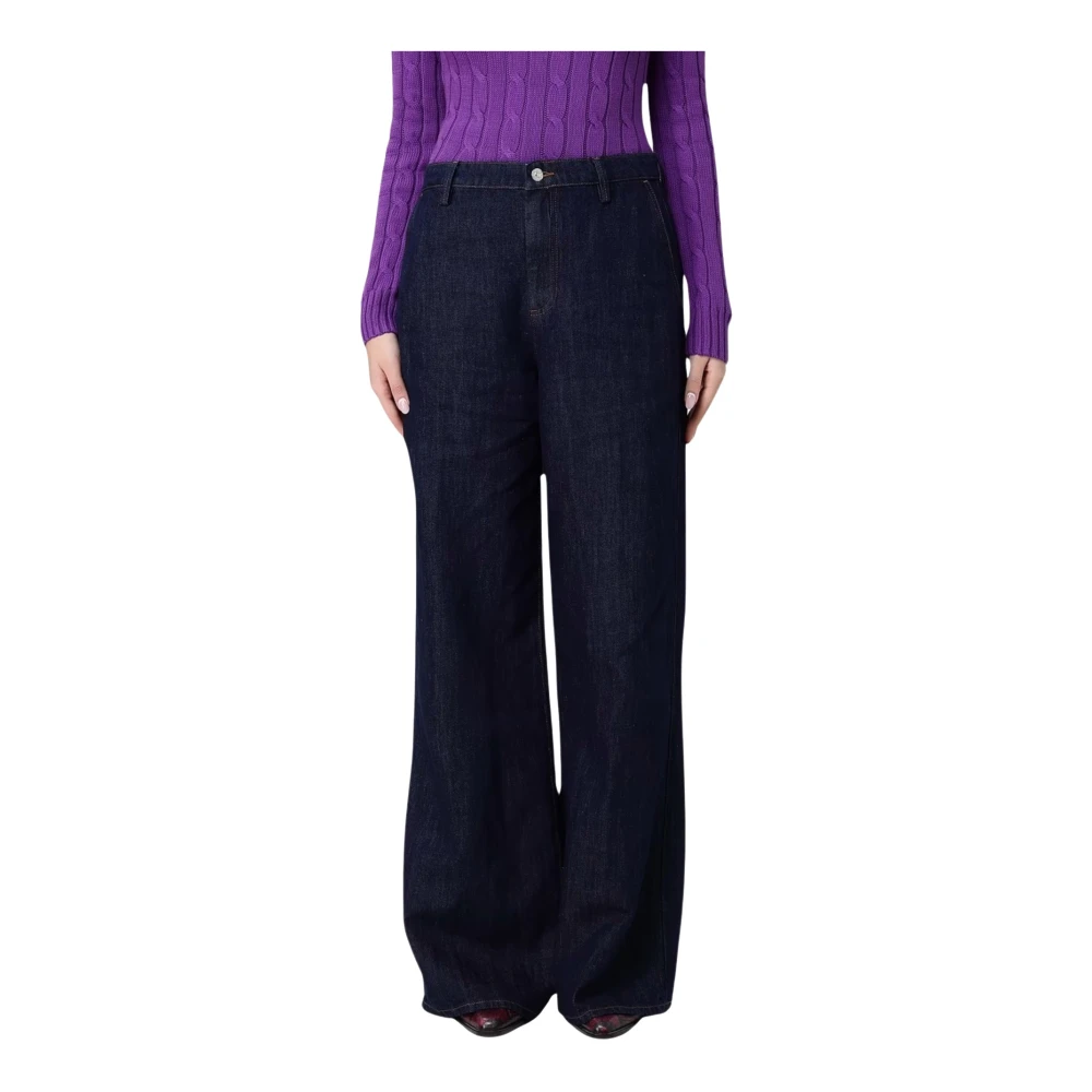 7 For All Mankind Black Wide Jeans - Female - Wide Jeans - W26 - Jeans