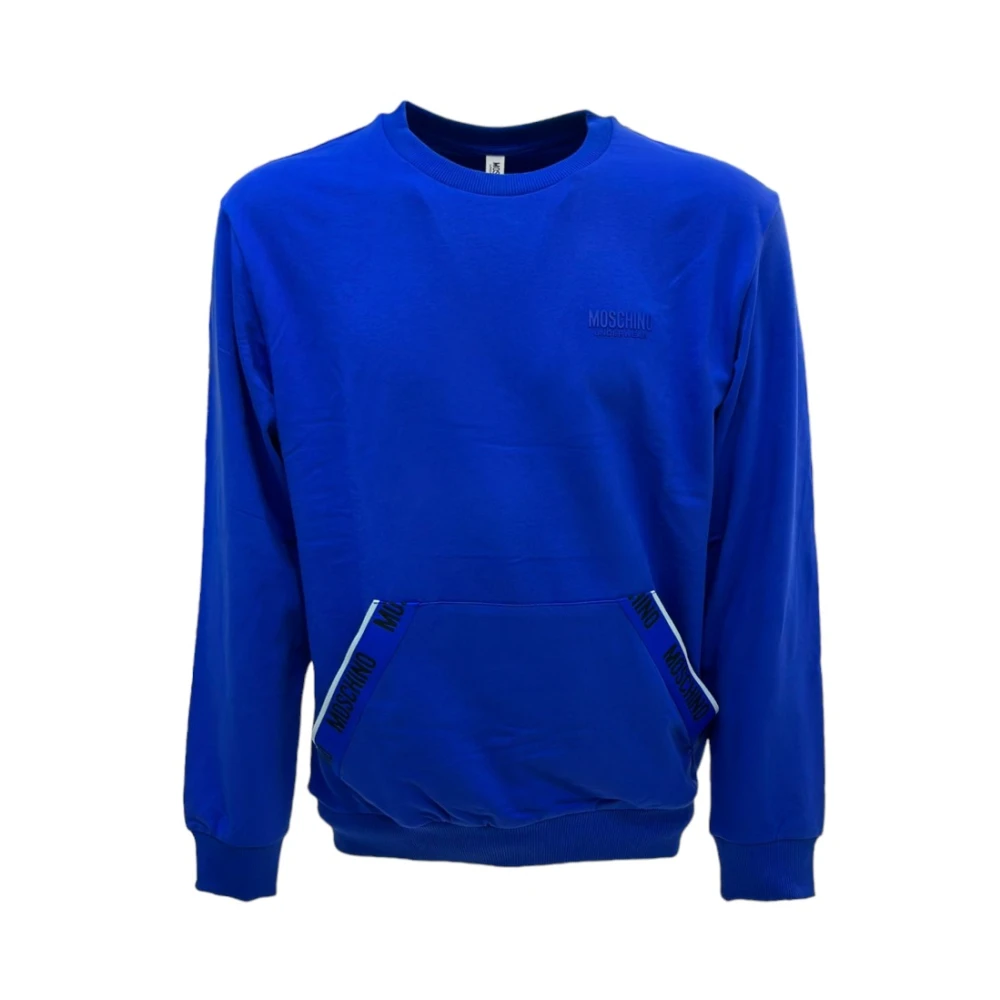 Moschino Katoenmix Sweatshirt Blue Heren
