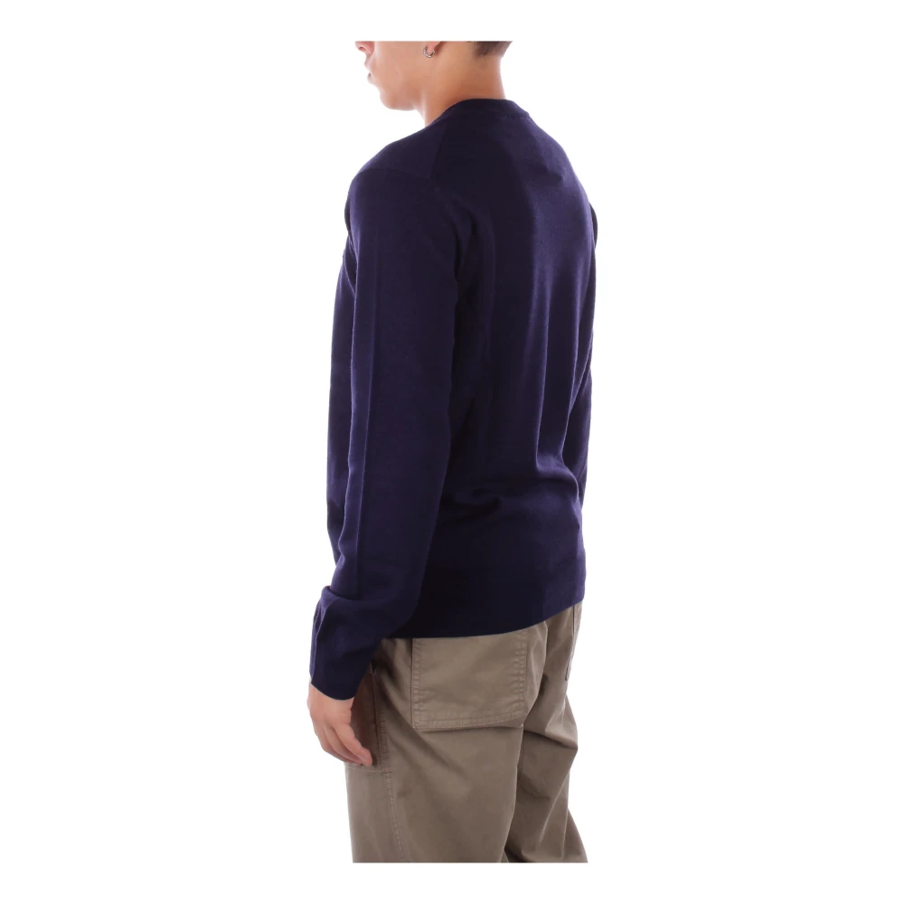Lacoste Blauwe Logo Front Sweater Blue Heren