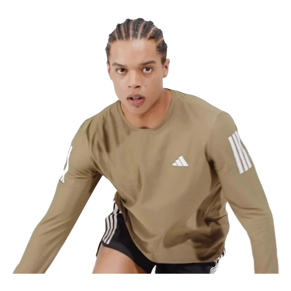 Adidas Own The Run Longsleeve T-shirt Green Heren