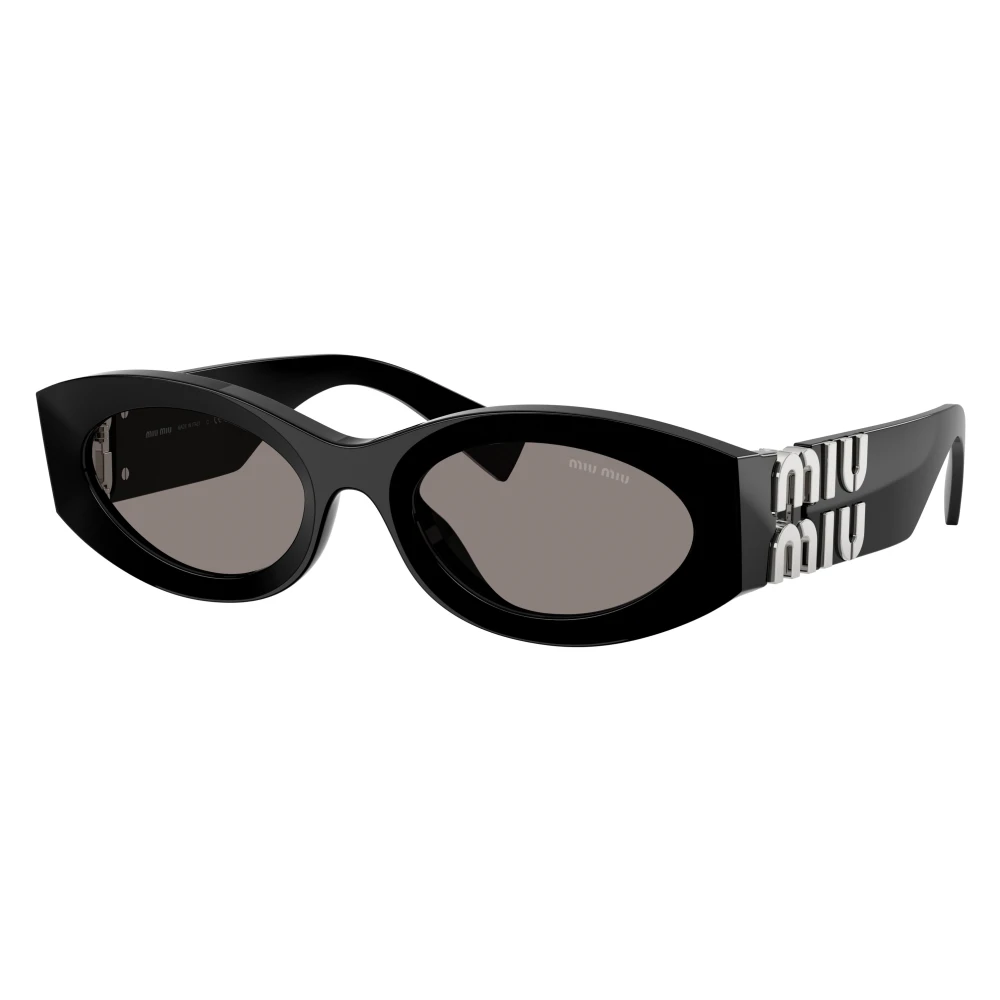 Miu Miu Unisex Black Sunglasses, 54 Mm, 0Mu 11Ws Oval Sunglasses