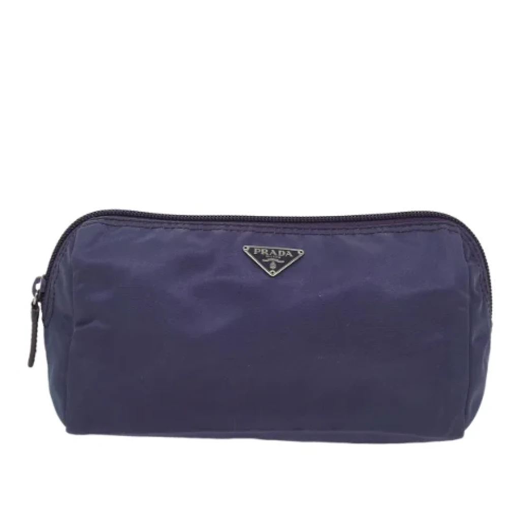 Prada Vintage Pre-owned Fabric clutches Purple Dames